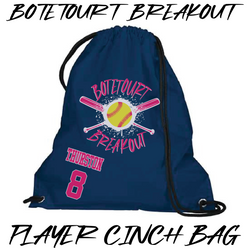 Botetourt Breakout Player Cinch Bag (Navy)