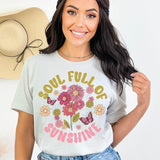 Floral Soul Full of Sunshine Shirt for Women, Custom Shirts for Women, Personalized Shirts for Women, Gift for Mom, #5069