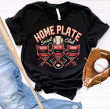 Home Plate Social Club Baseball Shirt for Women, Custom Shirts for Women, Personalized Shirts for Women, Gift for Mom, #5107