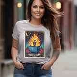 Funny The Dumpster Fire Tarot Card Shirt for Women, Custom Shirts for Women, Personalized Shirts for Women, Gift for Mom, #5123