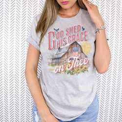 God Shed His Grace on Thee Faith Shirt, Shirts for Women, Shirt for Kids, Custom Shirt, Personalized Shirt, Graphic Tee for Women,  #5220