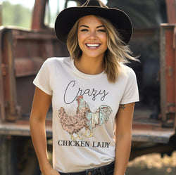 Crazy Chicken Lady Chicken Mom Shirt for Women, Custom Shirts for Women, Personalized Shirts for Women, Gift for Mom, #5130