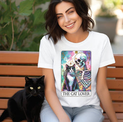 Funny The Cat Lover Tarot Card Shirt for Women, Custom Shirts for Women, Personalized Shirts for Women, Gift for Mom, #5120