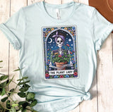 Funny The Plant Lady Tarot Card Shirt for Women, Custom Shirts for Women, Personalized Shirts for Women, Gift for Mom, #5125