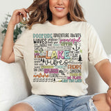 Lakes Vibes Summer Lake Lover Shirt for Women, Graphic T-shirts for Women, Custom Shirts for Women, Custom Tee, #5255-BCNatural