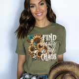 Find Beauty in the Chaos Shirt for Women, Custom Shirts for Women, Personalized Shirts for Women, Gift for Mom, #5190