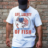 Fathers Day Patriotic Fishing Shirt for Women, Custom Shirts for Women, Personalized Shirts for Women, Gift for Mom, #5191