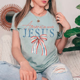 American needs Jesus Coquette Shirt, Shirts for Women, Shirt for Kids, Custom Shirt, Personalized Shirt, Graphic Tee for Women,  #5225