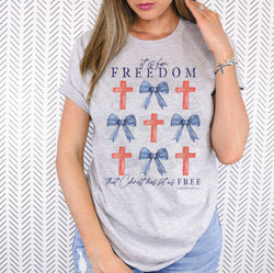 4th of July Coquette Crosses Shirt, Shirts for Women, Shirt for Kids, Custom Shirt, Personalized Shirt, Graphic Tee for Women,  #5203