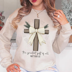 Greatest Gift of all Christmas Shirts for Women, Christmas T-shirts, Christmas Sweatshirts for Women, Custom Tees, Custom Sweatshirts, #5574