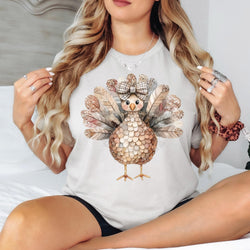 Boho Thanksgiving Turkey Shirts for Women, Christmas T-shirts, Christmas Sweatshirts for Women, Custom Tees, Custom Sweatshirts, #5597