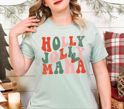 Jolly Mama Christmas Shirts for Women, Christmas Onesie®, Christmas Shirts for Kids, Christmas Sweatshirt, Christmas Graphic Tees, #4190