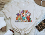 Happy Hallothanksmas Shirts for Women, Christmas Onesie®, Christmas Shirts for Kids, Christmas Sweatshirt, Christmas Graphic Tees, #4119