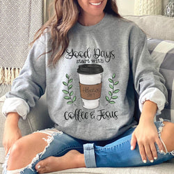 Coffee and Jesus Shirts for Women, Christmas Onesie®, Christmas Shirts for Kids, Christmas Sweatshirt, Christmas Graphic Tees, #4724