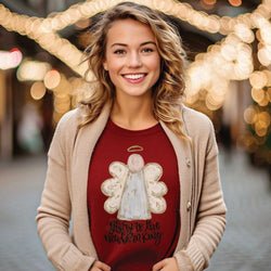 Christmas Angel Shirts for Women, Christmas Onesie®, Christmas Shirts for Kids, Christmas Sweatshirt, Christmas Graphic Tees, #4776