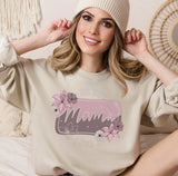 Floral Boho Mama Sweatshirt for Women, Trendy Crewneck Sweatshirt, Custom Sweatshirt, Custom Crewneck,  #4890