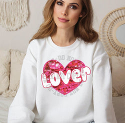 Valentines Day Faux Sequin Heart Sweatshirt for Women, Trendy Crewneck Sweatshirt, Custom Sweatshirt, Custom Crewneck,  #4894