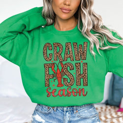 Crawfish Season Mardi Gras Crewneck Sweatshirt for Women, Trendy Crewneck Sweatshirt, Custom Sweatshirt, Custom Crewneck, #4927