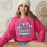 Valentines Day Truck Crewneck Sweatshirt for Women, Trendy Crewneck Sweatshirt, Custom Sweatshirt, Custom Crewneck, #4970