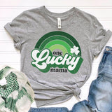 One Lucky Mama St. Patricks Day Crewneck Sweatshirt for Women, Trendy Crewneck Sweatshirt, Custom Sweatshirt, Custom Crewneck, #4950