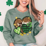 St. Patricks Day Crewneck Sweatshirt for Women, Trendy Crewneck Sweatshirt, Custom Sweatshirt, Custom Crewneck, #4961