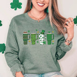 St. Patricks Day Crewneck Sweatshirt for Women, Trendy Crewneck Sweatshirt, Custom Sweatshirt, Custom Crewneck, #4993