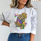 Mississippi Mardi Gras Crewneck Sweatshirt for Women, Trendy Crewneck Sweatshirt, Custom Sweatshirt, Custom Crewneck, #4938