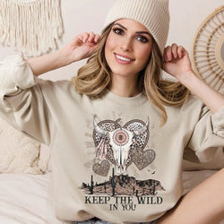 Western Valentines Day Crewneck Sweatshirt for Women, Trendy Crewneck Sweatshirt, Custom Sweatshirt, Custom Crewneck, #5000