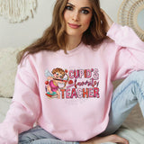 Valentines Day Teacher Crewneck Sweatshirt for Women, Trendy Crewneck Sweatshirt, Custom Sweatshirt, Custom Crewneck, #4966