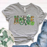 St. Patricks Day Nurse Crewneck Sweatshirt for Women, Trendy Crewneck Sweatshirt, Custom Sweatshirt, Custom Crewneck, #4959