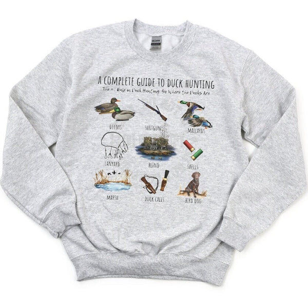 Duck Hunting Crewneck Sweatshirt for Women, Trendy Crewneck Sweatshirt, Custom Sweatshirt, Custom T-Shirt, #5040