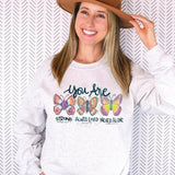 Affirmations Inspirational Crewneck Sweatshirt for Women, Trendy Crewneck Sweatshirt, Custom Sweatshirt, Custom T-Shirt, #5064