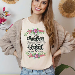 Blessed Mama Crewneck Sweatshirt for Women, Trendy Crewneck Sweatshirt, Custom Sweatshirt, Custom T-Shirt, #5047