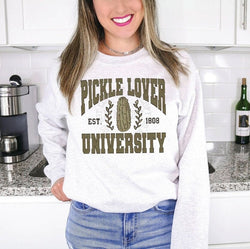 Pickle Lover Pickle Crewneck Sweatshirt for Women, Trendy Crewneck Sweatshirt, Custom Sweatshirt, Custom T-Shirt, #5077